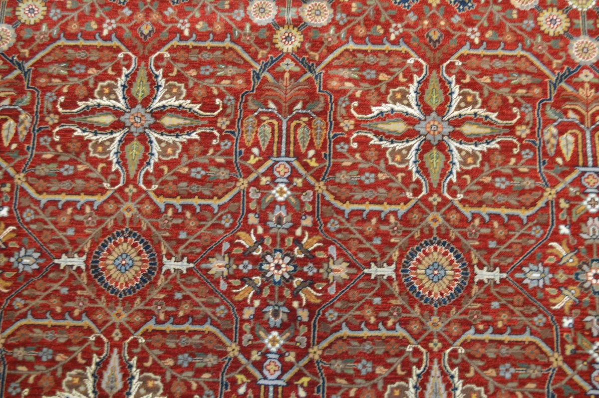 9' 0" x 11' 8" India Agra Rug image 1