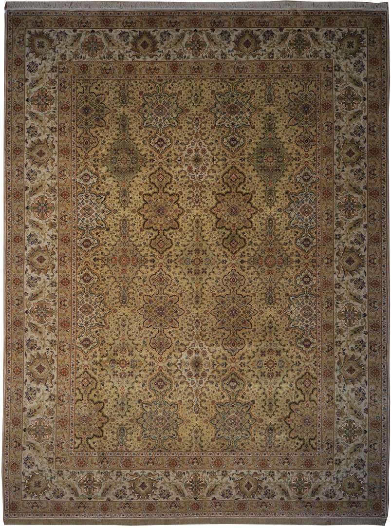 8' 9" x 11' 8" India Agra Rug image 0