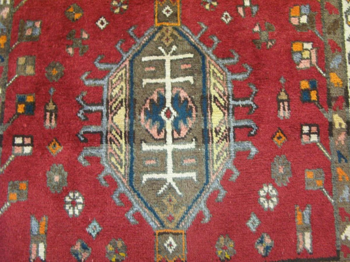 3' 5" x 10' 6" Persian Heriz Runner image 2