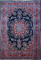 6' 6" x 9' 3" Vintage Mashhad Rug image 0