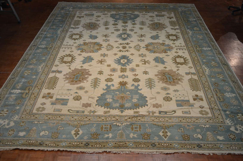12' 3" x 17' 8" India Oushak Rug image 1