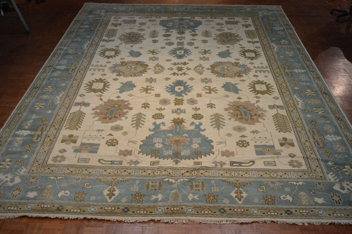 12' 3" x 17' 8" India Oushak Rug image 1