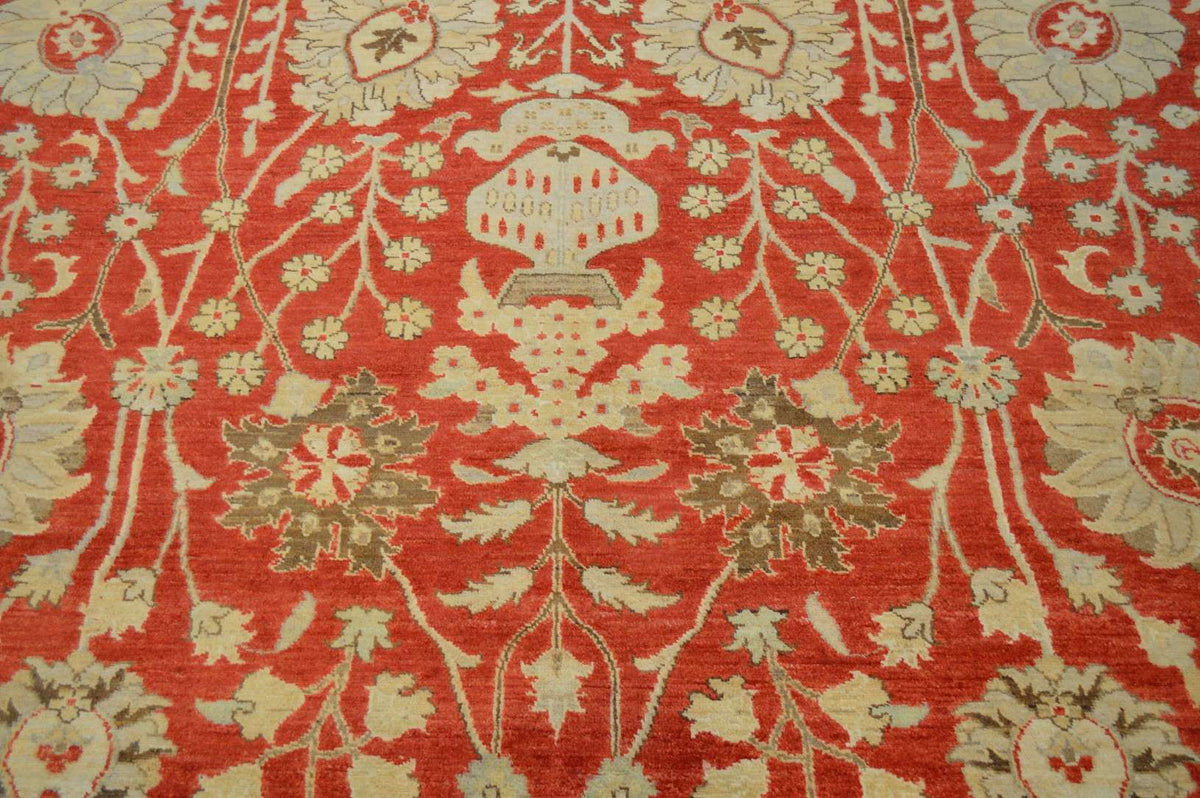9' 8" x 13' 7" Pakistan Oushak Rug image 8