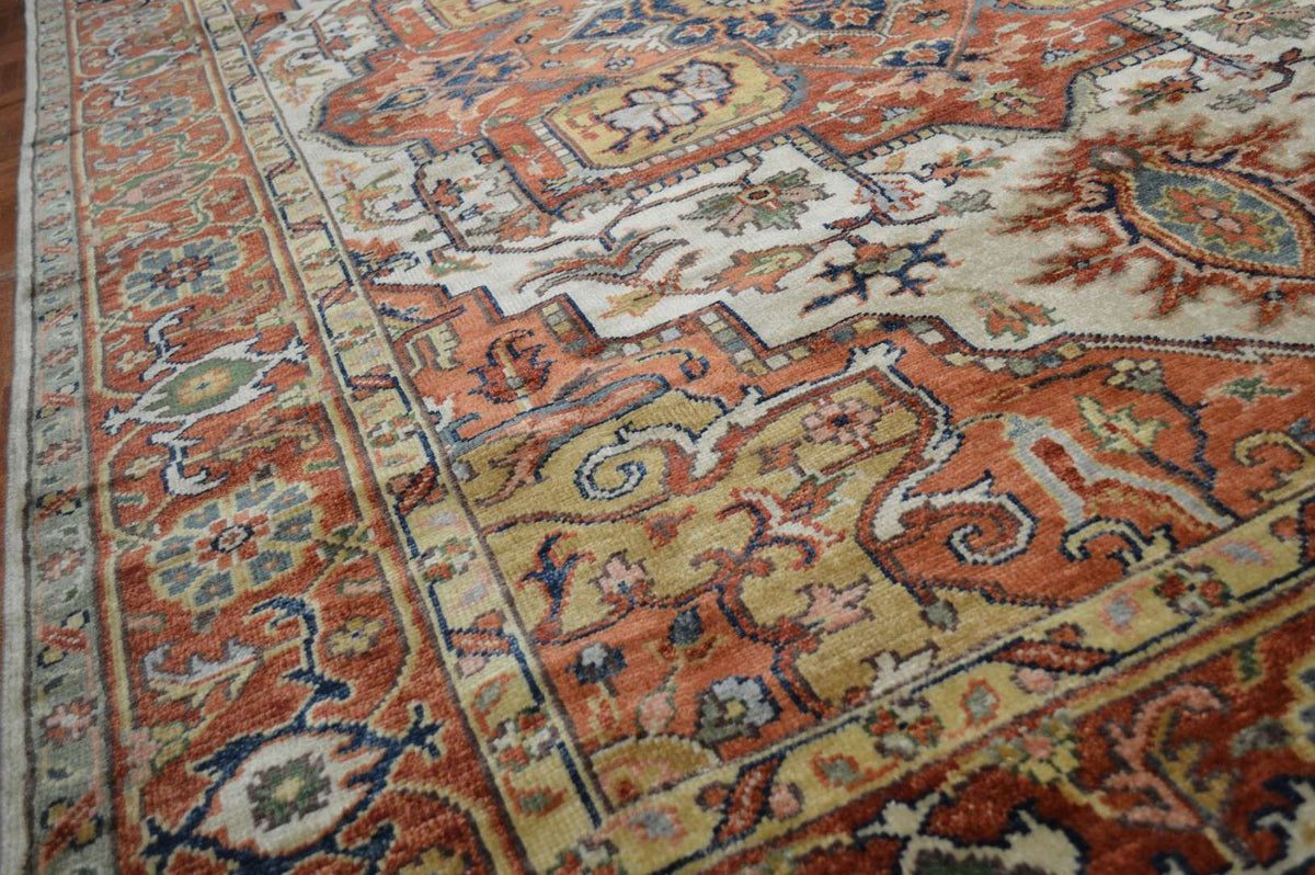 6' 0" x 8' 8" India Serapi Rug image 5