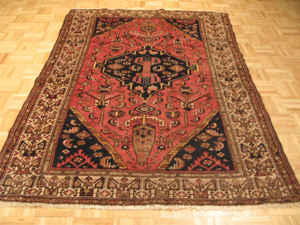 4' 3" x 6' 1" Vintage Zanjan Rug image 1