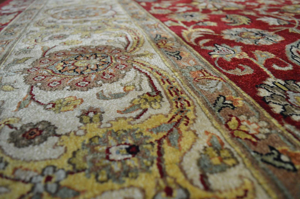 9' 0" x 12' 1" India Agra Rug image 4