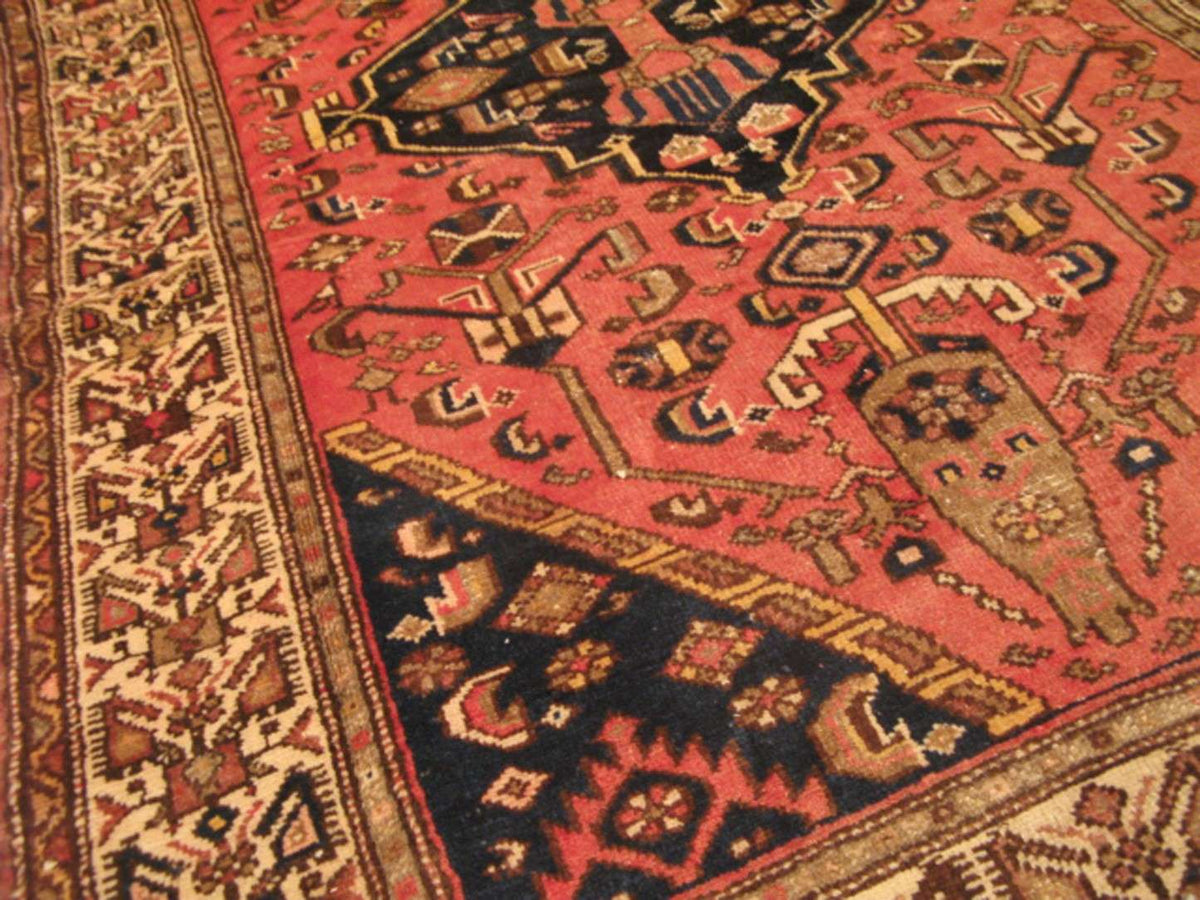 4' 3" x 6' 1" Vintage Zanjan Rug image 8