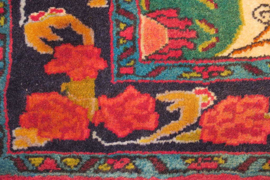 2' 6" x 2' 2" Persian Bijar Rug image 7