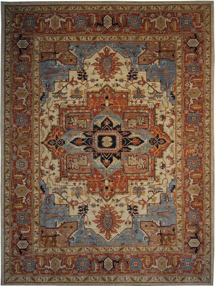 9' 0" x 12' 0" Pakistan Serapi Rug image 0