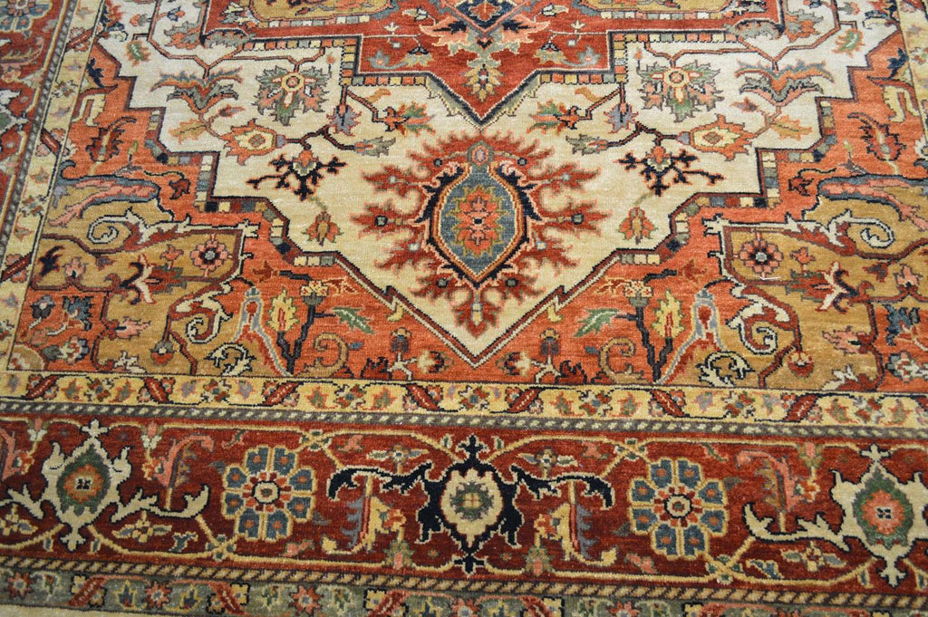 8' 0" x 10' 0" India Serapi Rug image 4