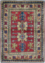 2' 3" x 3' 3" Pakistan Kazak Rug image 0