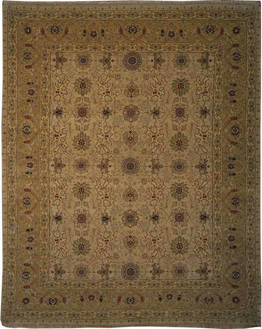 8' 1" x 9' 9" India Agra Rug image 0