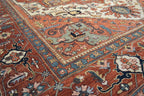 9' 8" x 13' 7" India Serapi Rug image 11