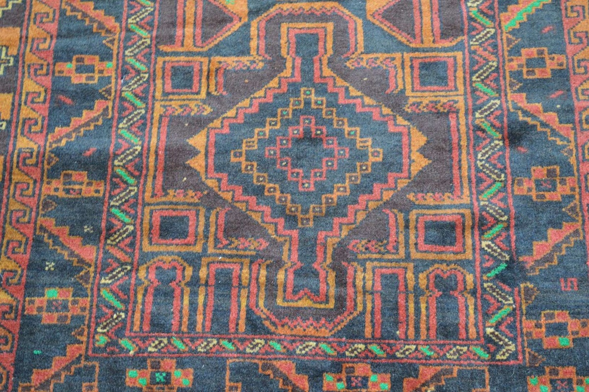 3' 6" x 6' 7" Afghanistan Belouch Rug image 3