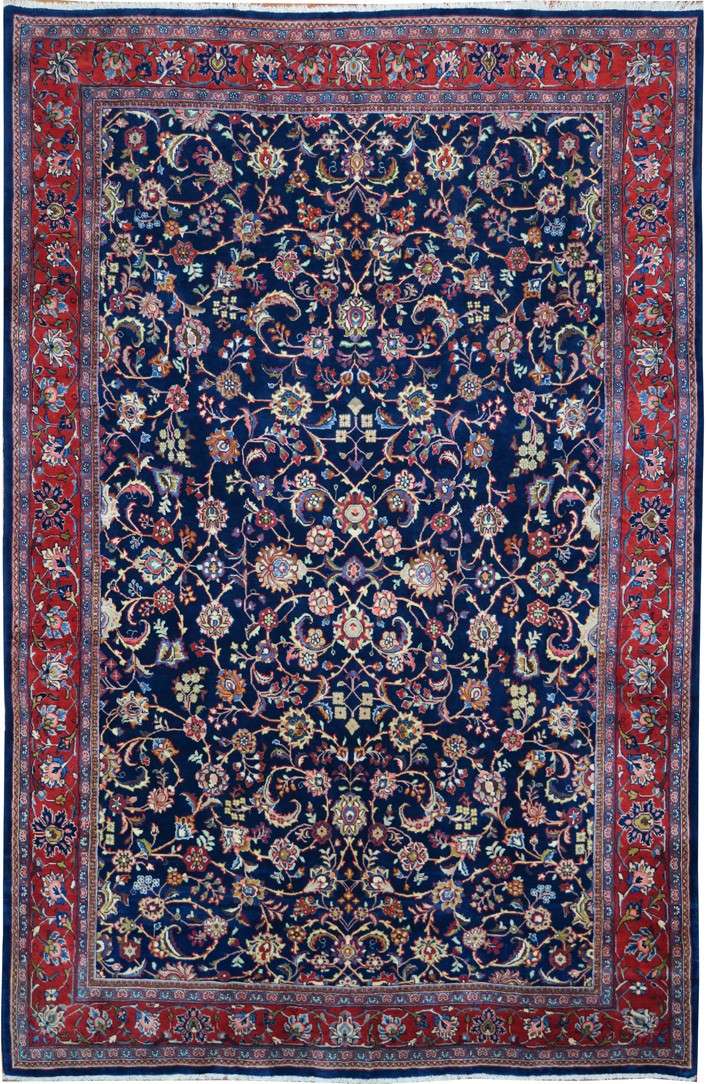 7' 7" x 11' 7" Persian Mashhad Rug image 0