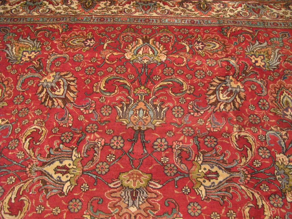 9' 1" x 13' 0" Persian Tabriz Rug image 5