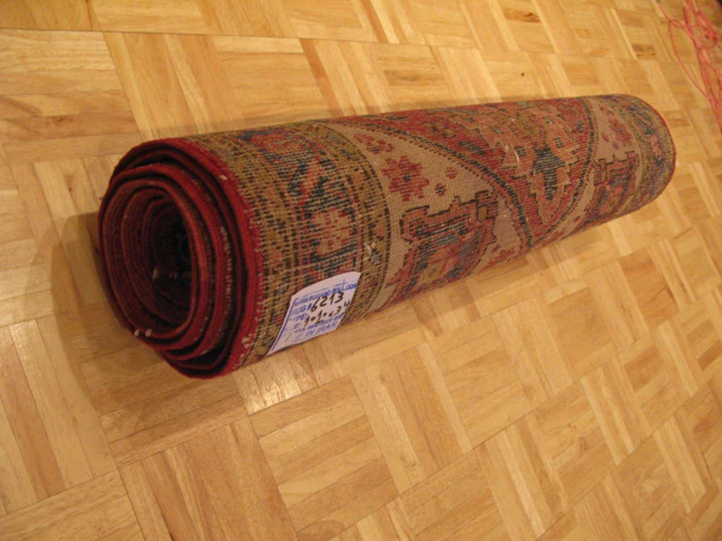3' 4" x 10' 1" Persian Heriz Runner image 11