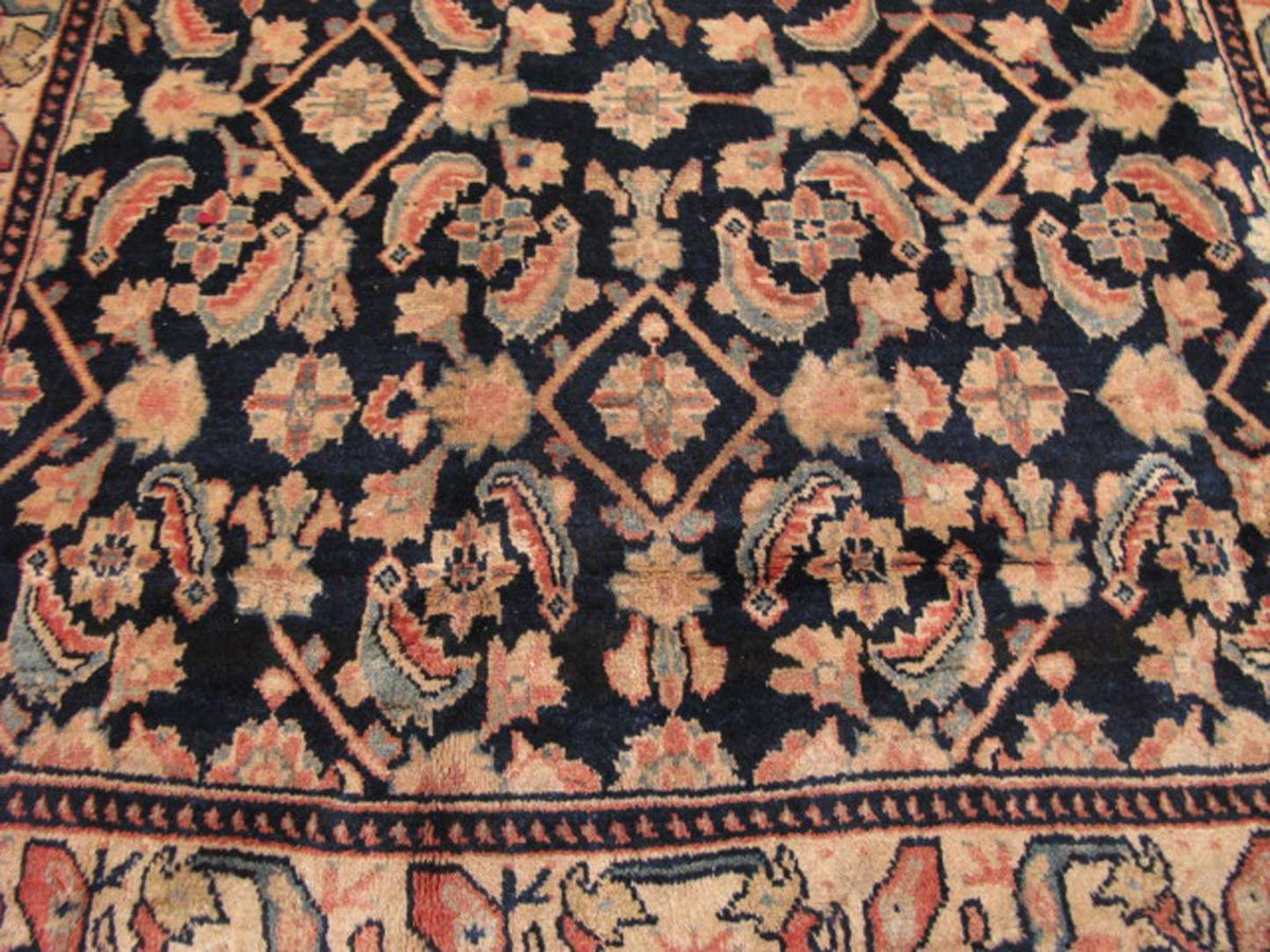4' 5" x 10' 0" Persian Sarouk Runner image 4