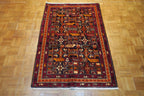 3' 5" x 5' 1" Persian Meshkin Rug image 1