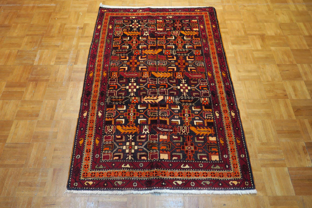 3' 5" x 5' 1" Persian Meshkin Rug image 1