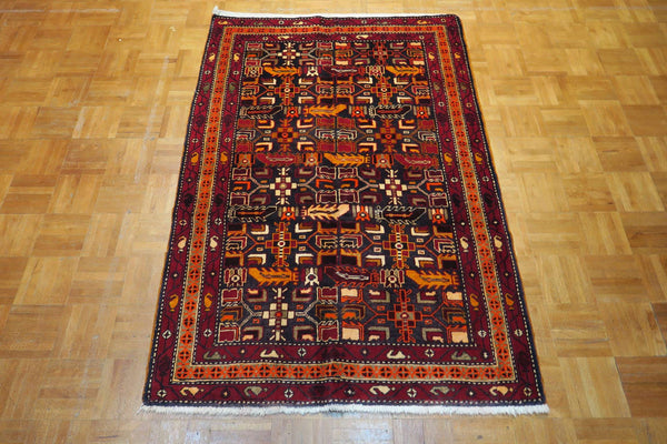 3' 5" x 5' 1" Persian Meshkin Rug image 1
