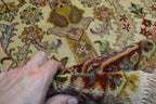 4' 2" x 6' 1" India Agra Rug image 10