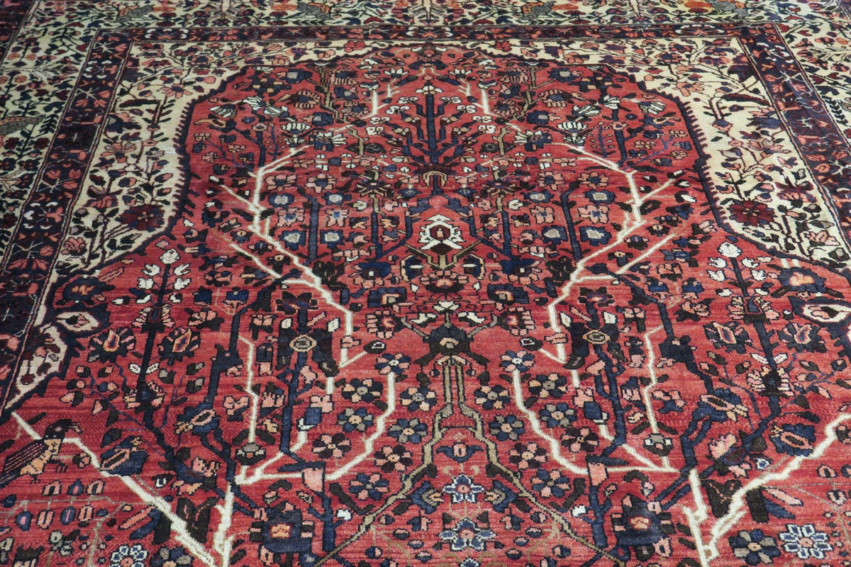6' 9" x 10' 4" Vintage Khorasan Rug image 10
