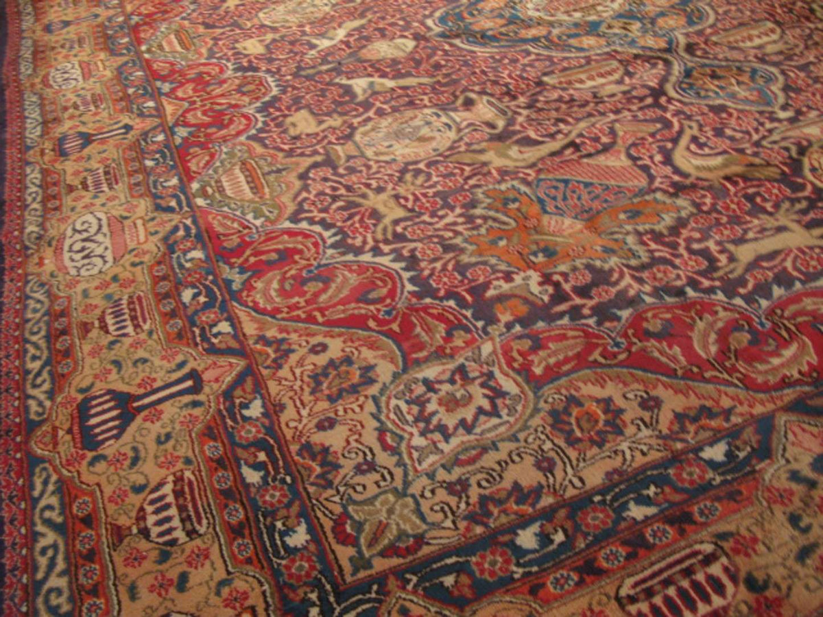 9' 7" x 12' 9" Persian Kashmar Rug image 10