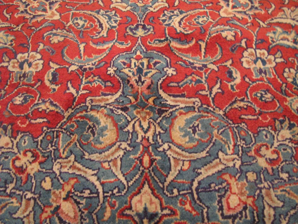 9' 8" x 13' 1" Persian Sarouk Rug image 7