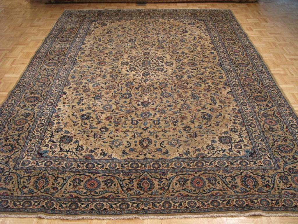 8' 2" x 11' 3" Persian Kashmar Rug image 1