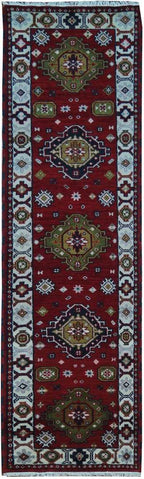 2' 8" x 10' 2" India Kazak Runner image 0