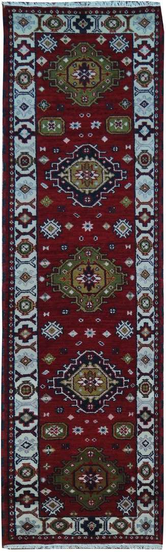 2' 8" x 10' 2" India Kazak Runner image 0