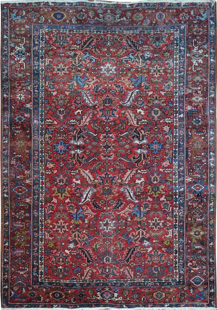 7' 8" x 10' 8" Persian Heriz Rug image 0
