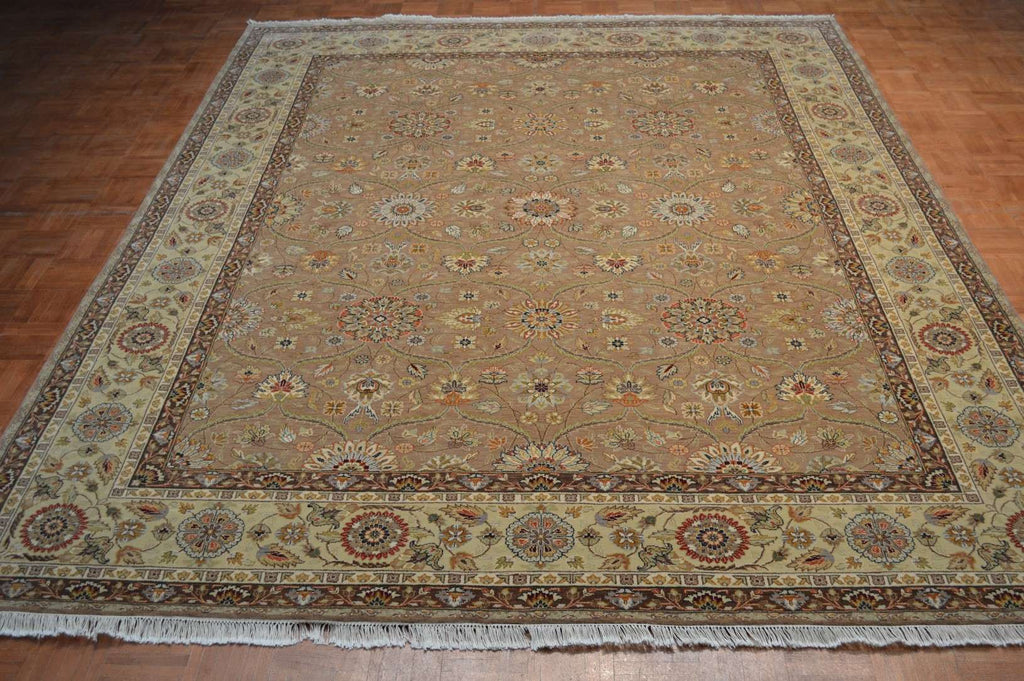 7' 9" x 9' 8" India Agra Rug image 3