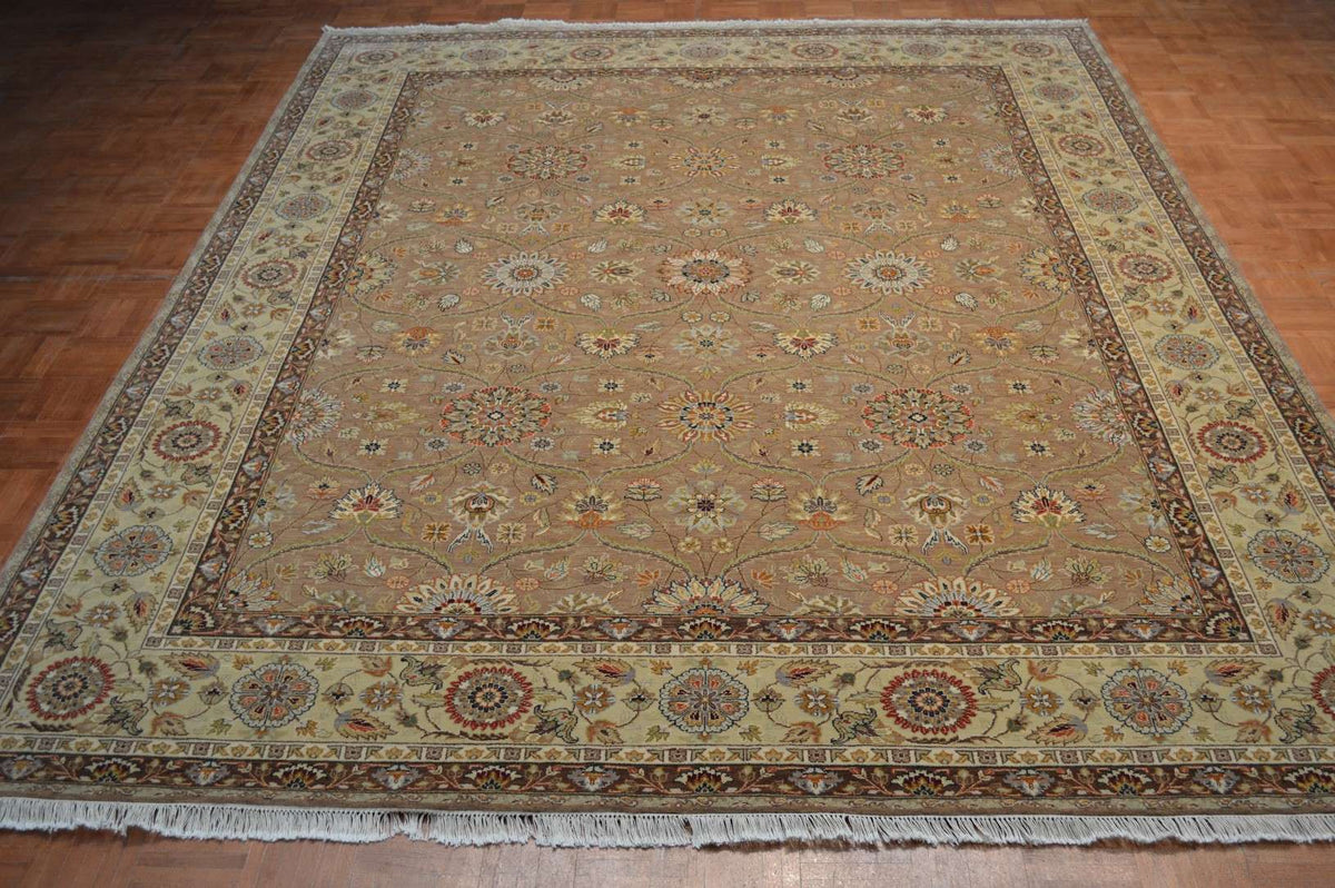 7' 9" x 9' 8" India Agra Rug image 3
