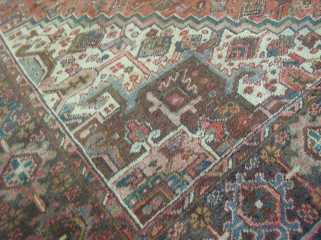 8' 2" x 11' 5" Persian Heriz Rug image 10