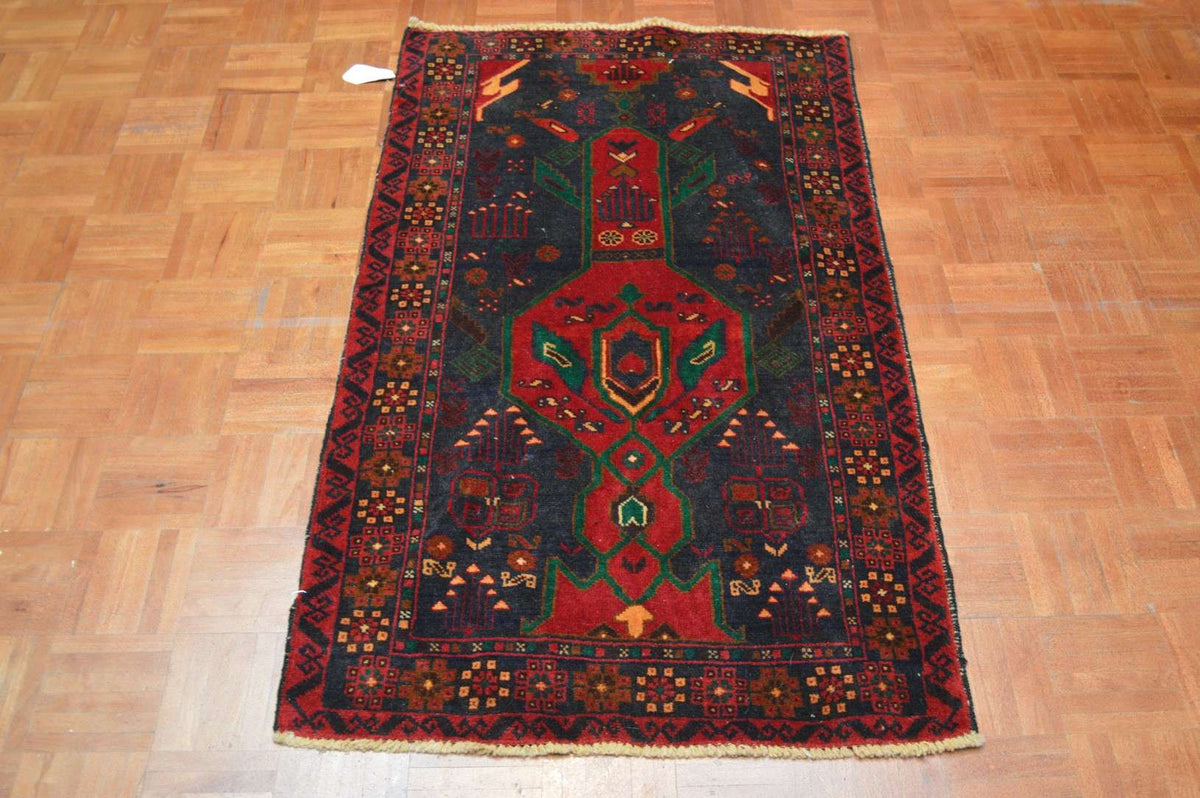 2' 7" x 4' 5" Afghanistan Belouch Rug image 6
