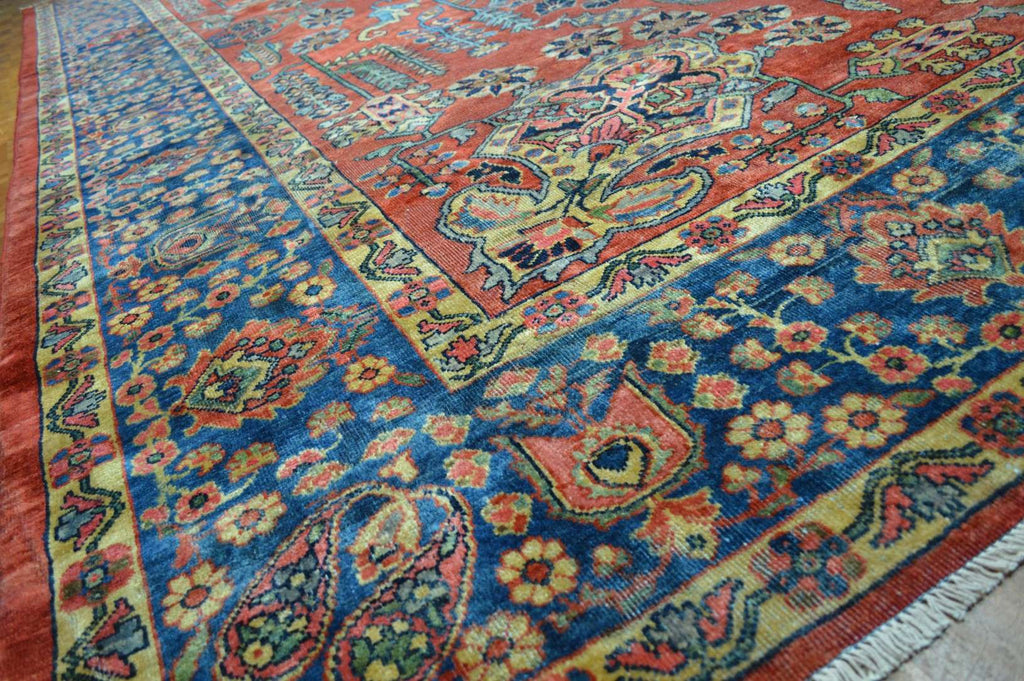 10' 5" x 13' 3" Persian Sarouk Rug image 10