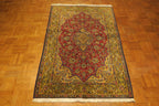 3' 4" x 4' 9" Persian Qoumsheh Rug image 8