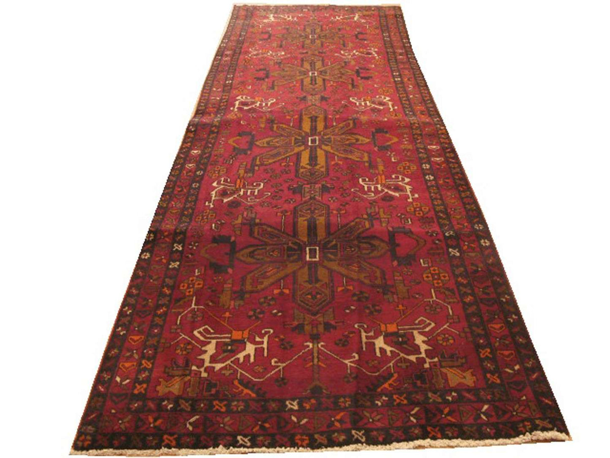 4' 6" x 14' 4" Persian Heriz Runner image 0
