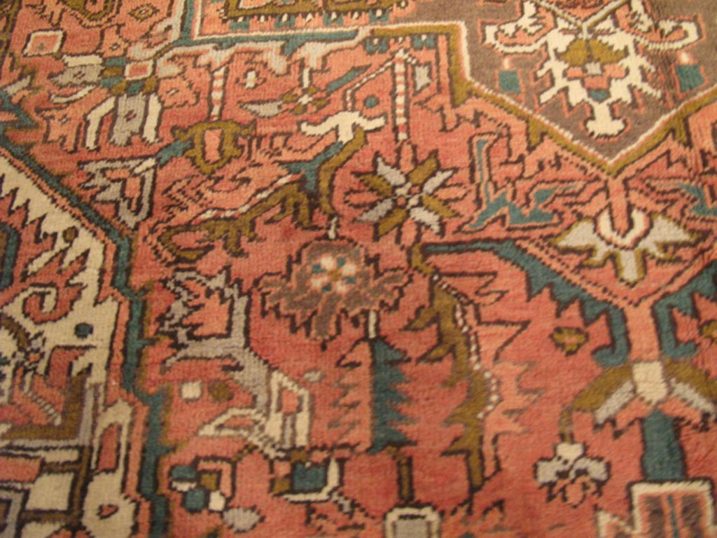 8' 1" x 11' 0" Persian Heriz Rug image 2
