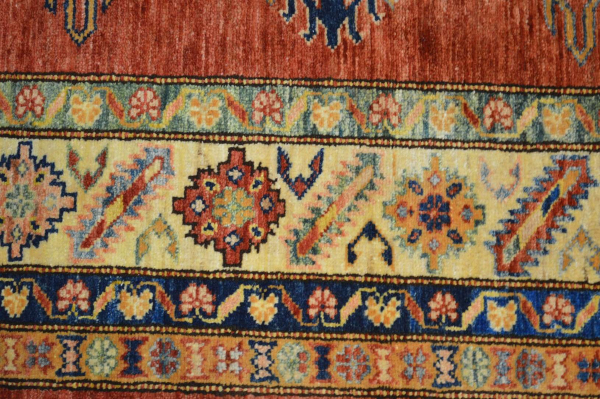 4' 8" x 6' 2" Pakistan Kazak Rug image 7