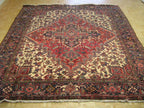7' 5" x 8' 2" Persian Heriz Rug image 1