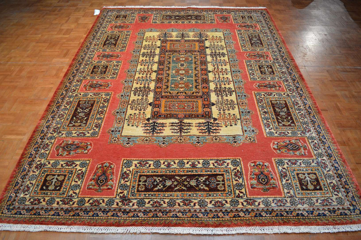 6' 8" x 9' 3" Pakistan Barjasta Rug image 1