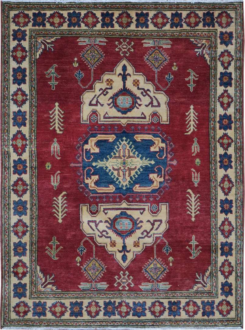 4' 9" x 6' 6" Caucasian Kazak Rug image 0