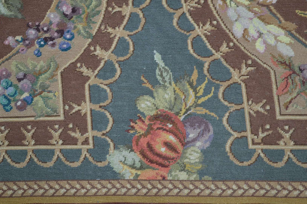 6' 0" x 8' 7" French Needlepoint Rug image 8
