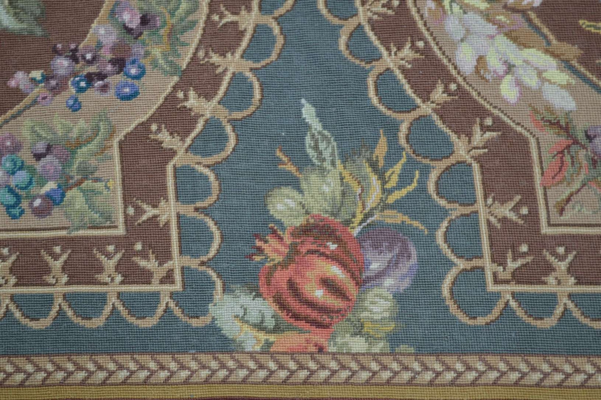 6' 0" x 8' 7" French Needlepoint Rug image 8