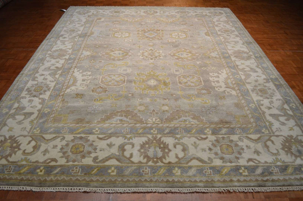 9' 2" x 12' 1" India Oushak Rug image 1
