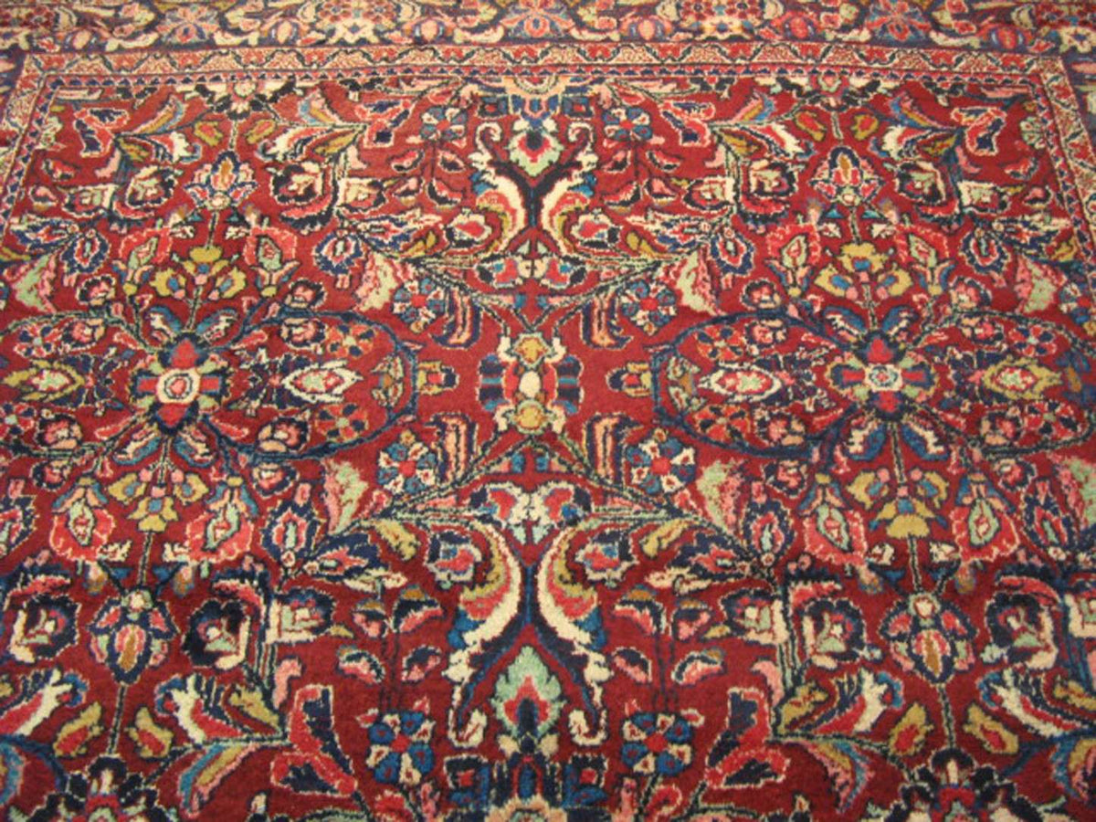 7' 5" x 10' 0" Persian Sarouk Rug image 5