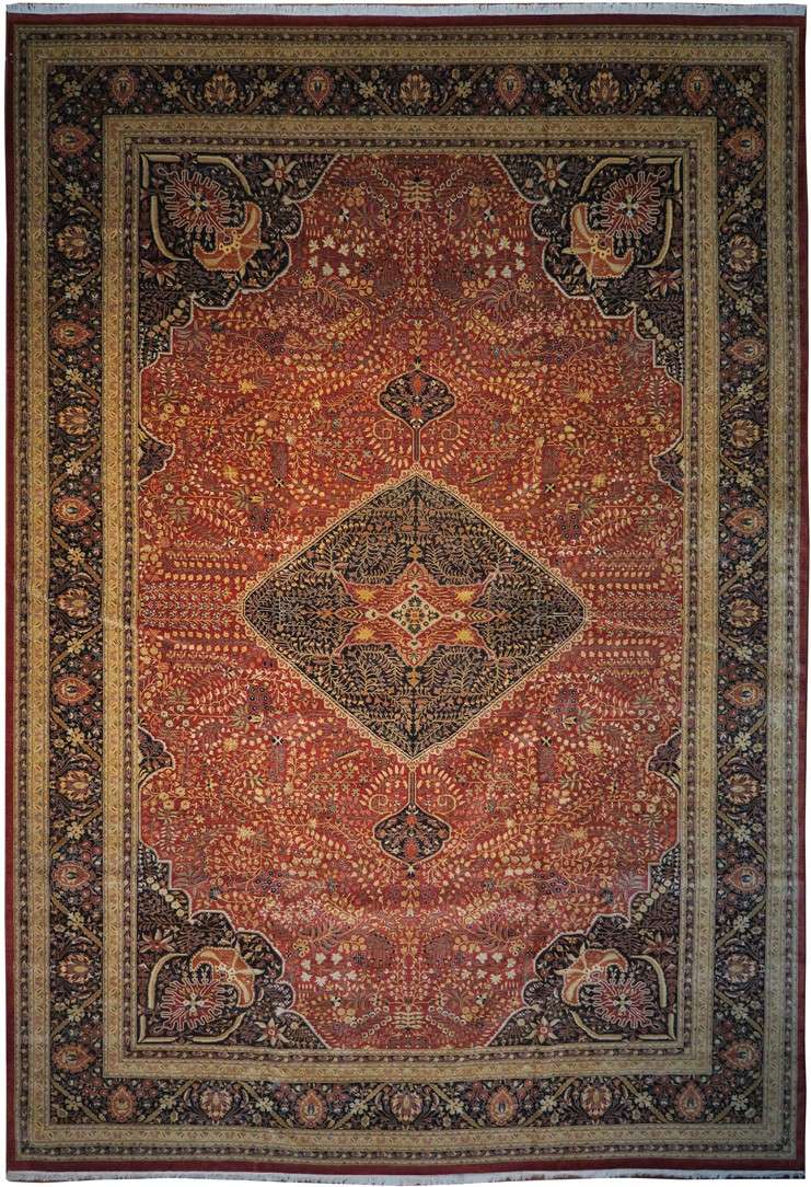 12' 1" x 17' 7" Pakistan Mogul Rug image 0